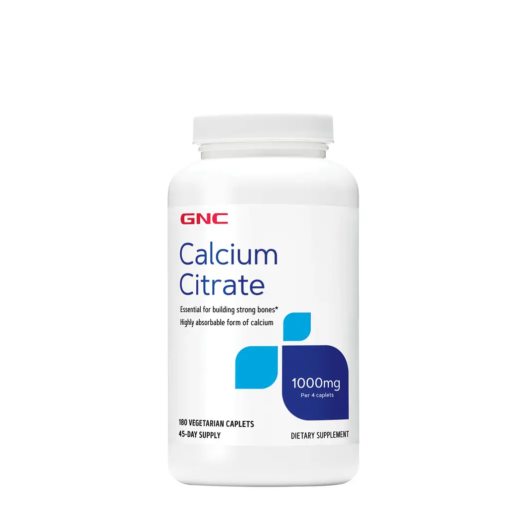 GNC Calcium Citrate 1000 mg - 180 Caplets