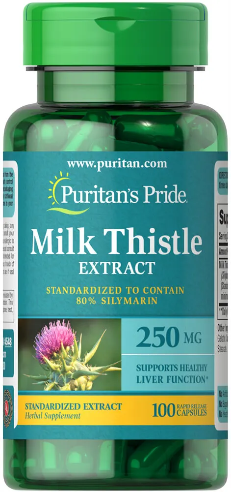 Milk Thistle Extract Standardized 250 mg 100ct