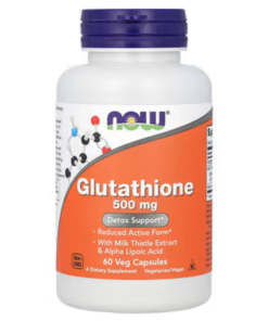 NOW Glutathione 500 mg 60 Veg Capsules