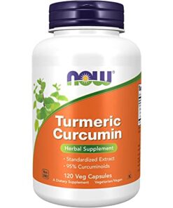 NOW Turmeric Curcumin (Herbal Supplement) 120 Veg. Capsules