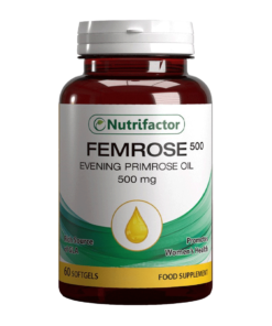 Nutrifactor Femrose Evening Primrose Oil 500mg, 60 Ct