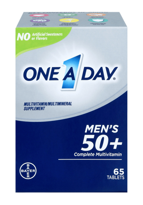 One A Day Mens 50+ Multivitamins 65 Tablets