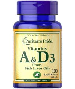Vitamins A & D-3 5000 400 IU 100 softgels