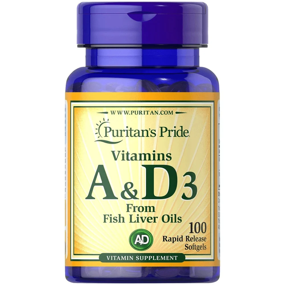 Vitamins A & D-3 5000 400 IU 100 softgels