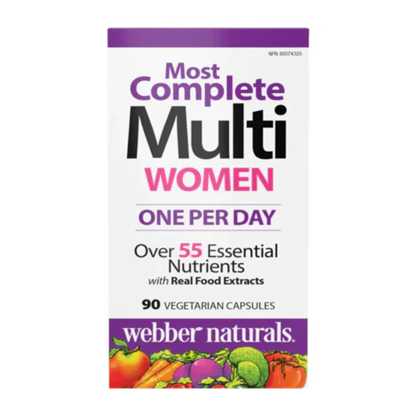 Webber Naturals Women's Most Complete Multi - 90 Capsules