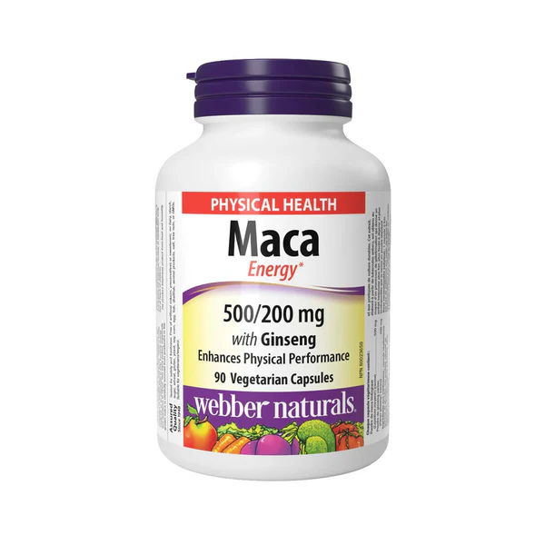 Webber Naturals Maca with Ginseng - 90 Capsules