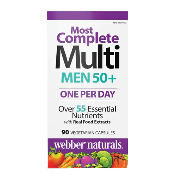 Webber Naturals Men's 50+ Most Complete Multi 90 Ct