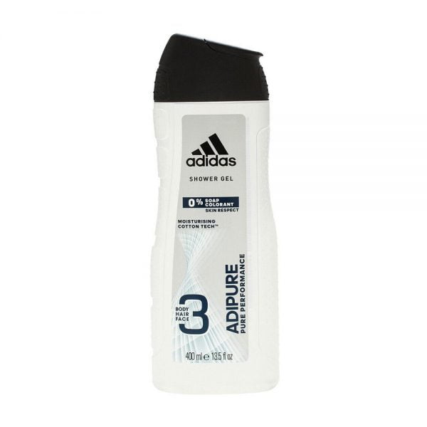 Adidas Shower gel Soap Colorant Adipure pure performance 3 in 1 13.5 oz 400 ml