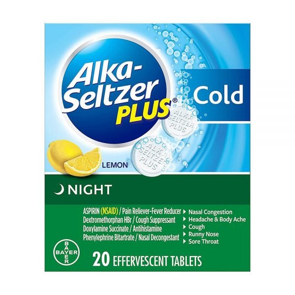 Alka-Seltzer Plus Cold For Night 20 tablets