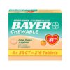 Bayer Chewable Low Dose Aspirin 81mg, 216 Tablet