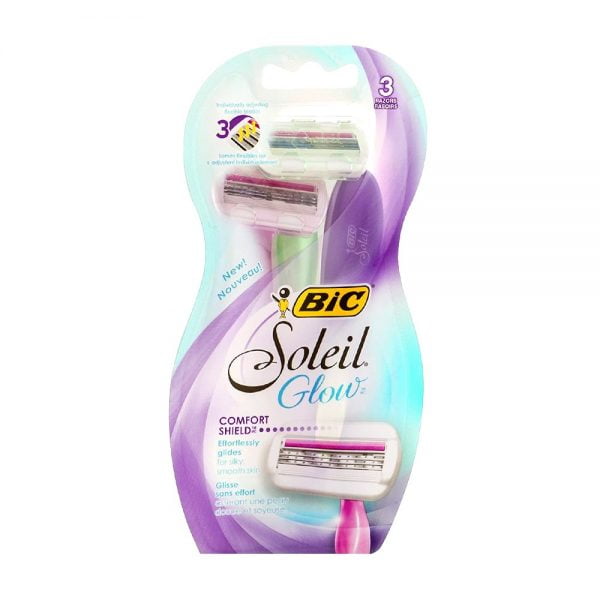 BIC Glow Disposable Women’s 3 Rasoirs Pack