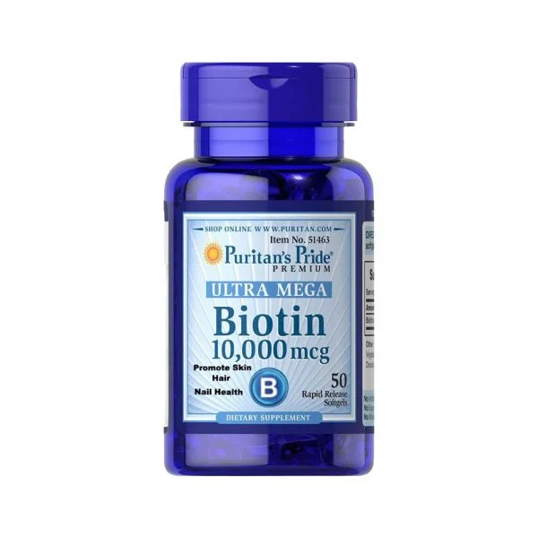 Biotin 10000mg 50 caplets