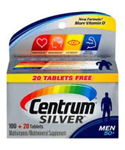 Centrum Silver Men 50+ Multivitamin 120 Tablets