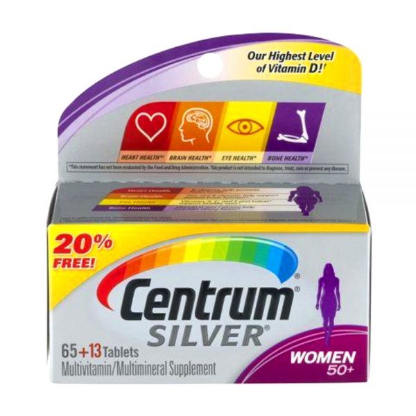 Centrum Silver Ultra Women 50+ Complete Multivitamin 65 + 13 Tablets