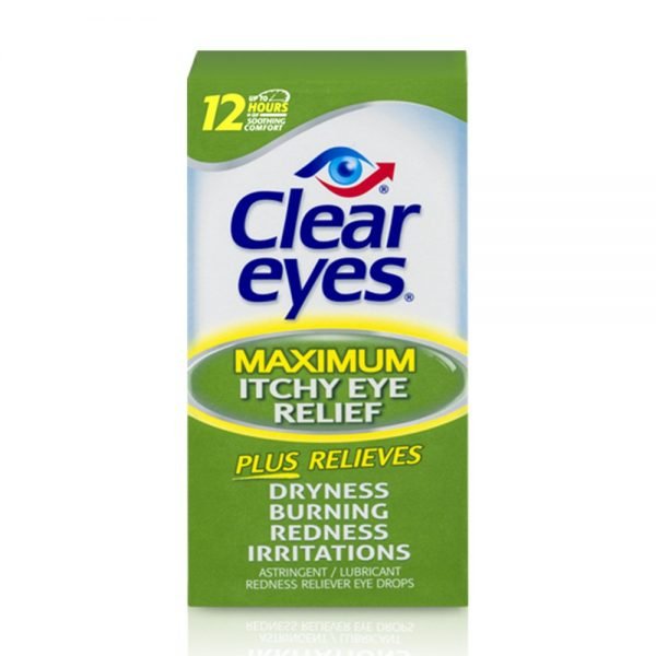 Clear Eyes Maximum Itchy Eye Relief Plus 0.5fl oz 15ml