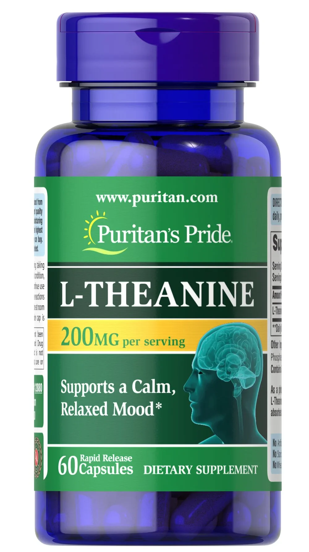 L-Theanine 200mg 60 Caps