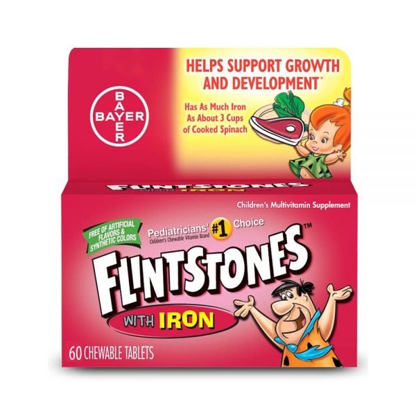 FLINTSTONES with Iron 60 chewable tablets