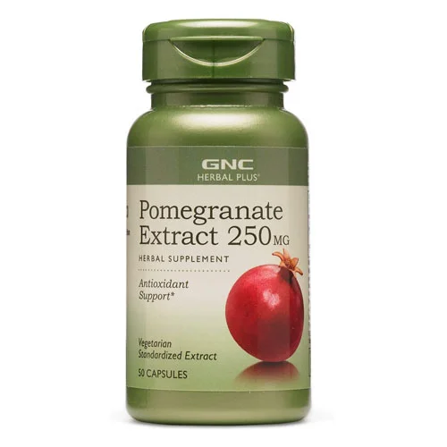 GNC Herbal Plus Pomegranate Extract 250mg - 50 Capsules