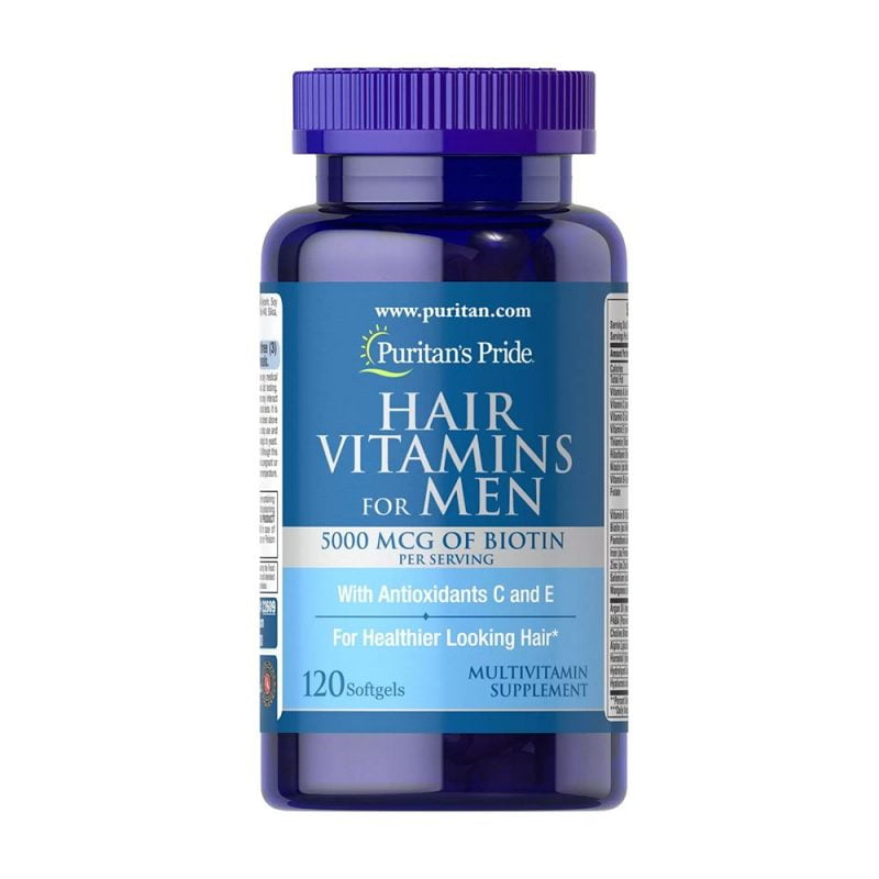 Hair Vitamins For Men 5000mcg Of Biotin 120 Softgels Online In Pakistan