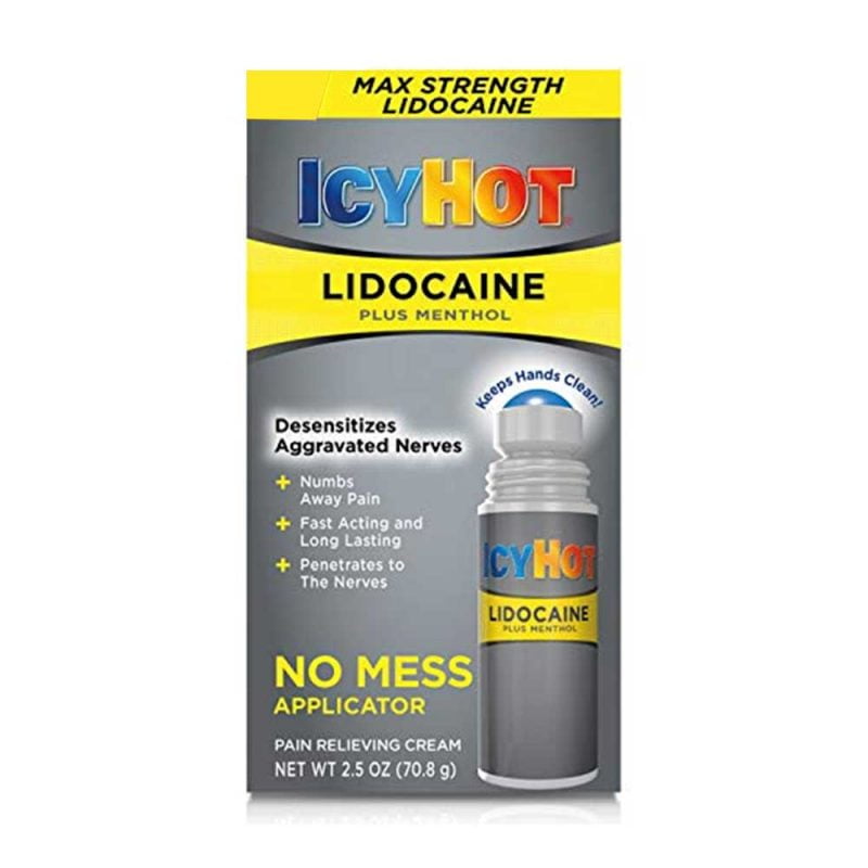 ICYHOT LIDOCAINE Plus Menthol Pain Relieving Cream 2.5oz 70.8g online
