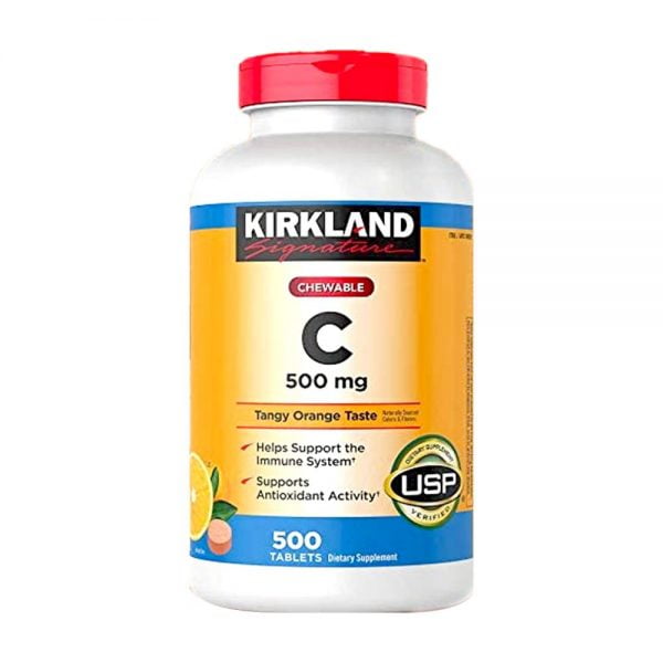 Kirkland Signature Chewable C 500mg 500 Tablets