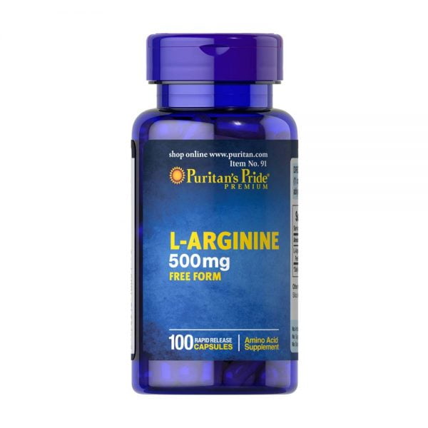 L Arginine 500mg 100 caplets