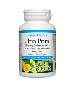 Natural Factors Ultra Prim Evening Primrose Oil 500mg, 90 Ct