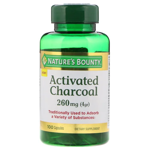 Nature's Bounty Activated Charcoal - 100 Capsules