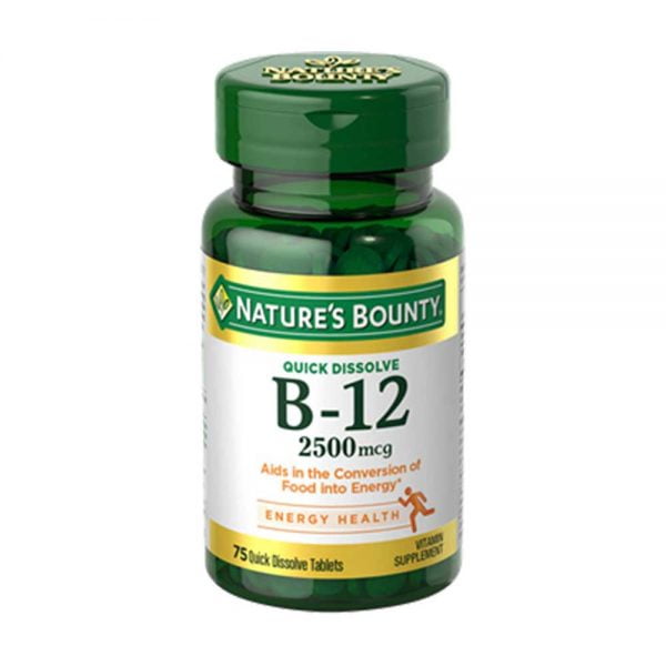 B-12 2500mcg By Nature’s Bounty (Quick Dissolve)