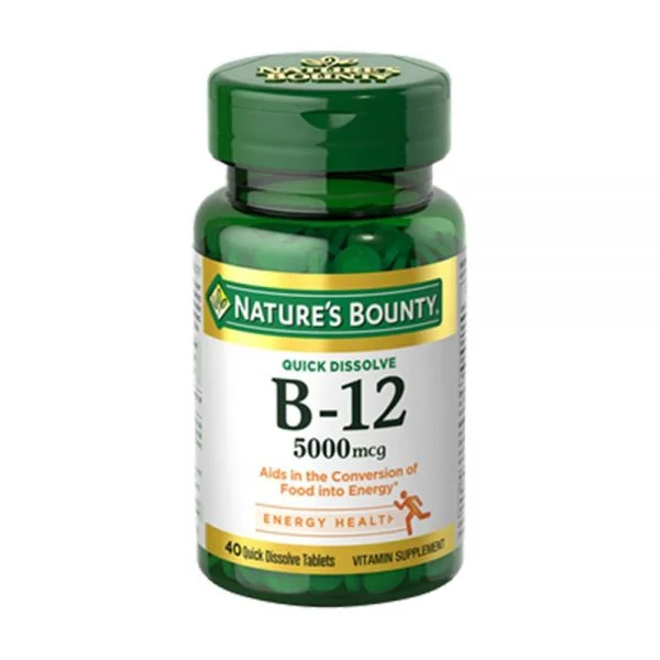 NATURE’S BOUNTY B-12 5000mcg 40CT