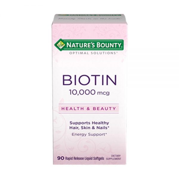 NATURE’S BOUNTY Biotin 10,000mcg 90 softgels