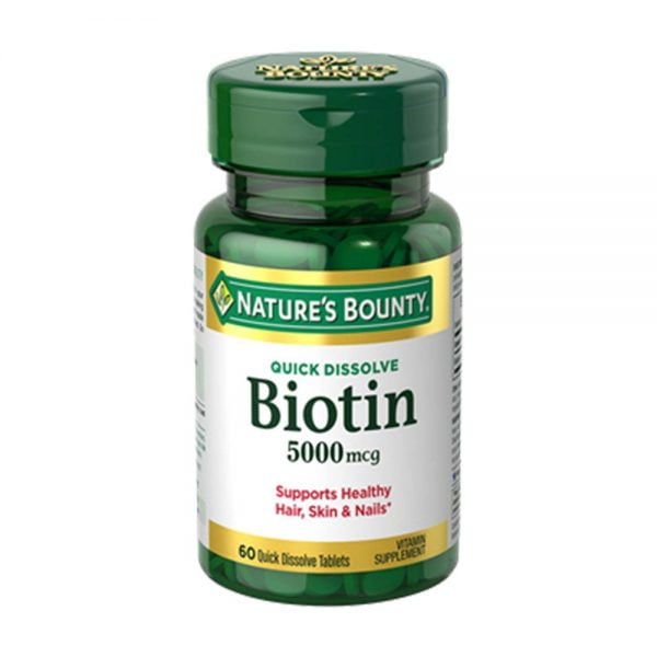 NATURE’S BOUNTY Biotin 5000mcg 60 tablets