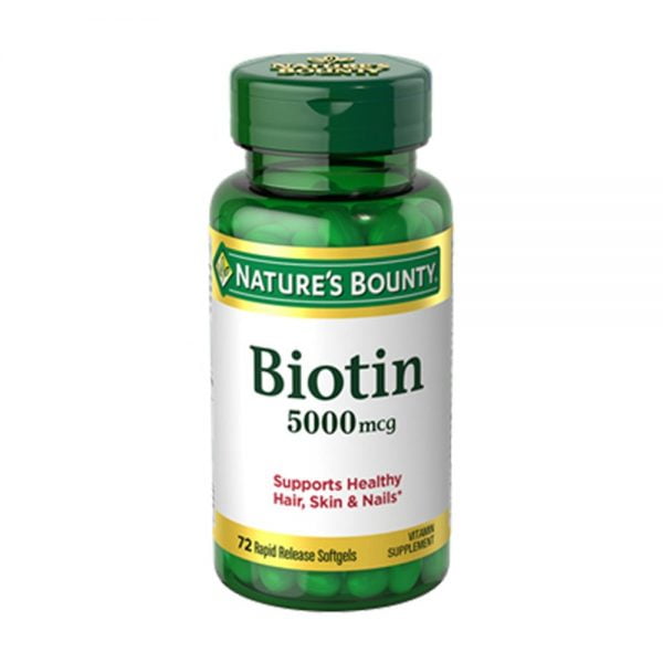 NATURE’S BOUNTY Biotin 5000mg 72 softgels