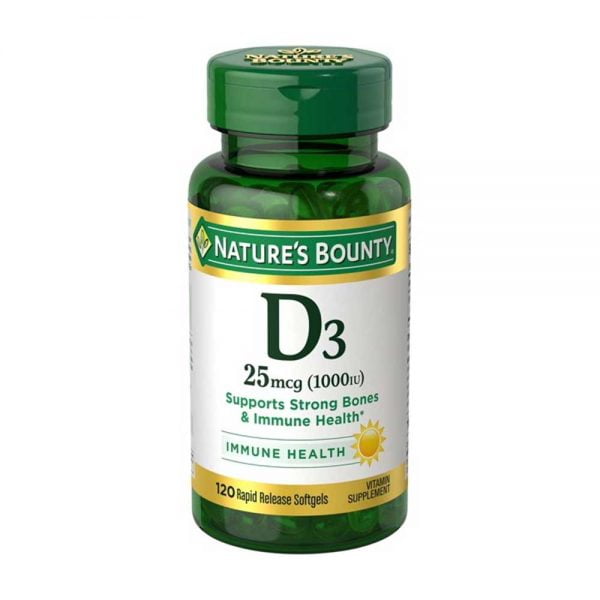 NATURE’S BOUNTY D3 25mcg (1000IU) 120 softgels