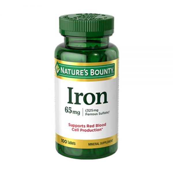 NATURE’S BOUNTY Iron 65mg 100ct