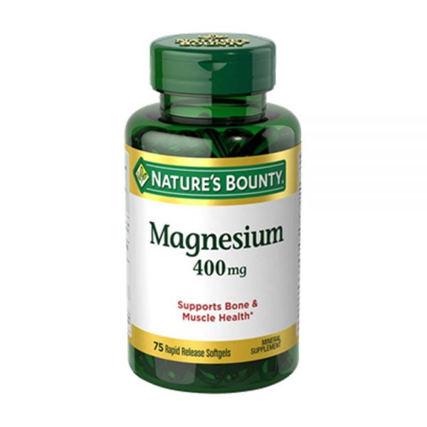 NATURE’S BOUNTY Magnesium 400mg 75 Softgels