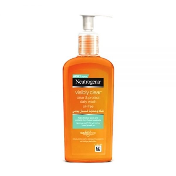 Neutrogena visibly clear & protect daily wash oil-free 200ml