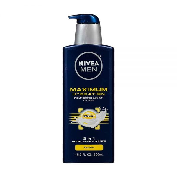 NIVEA Men Maximum Hydration 3 in 1 Nourishing Lotion 16.9 floz (500ml)