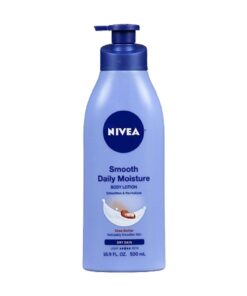 NIVEA Smooth Daily Moisture Shea Butter Body Lotion, 16.9 oz