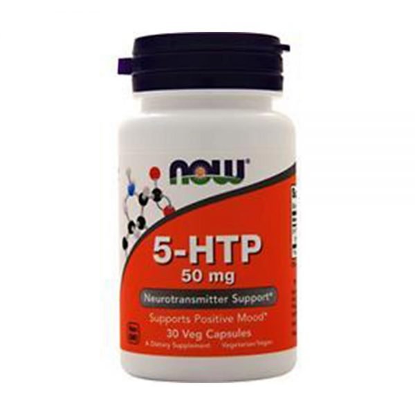 NOW 5-HTP 50 mg 30 Veg Capsules