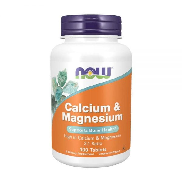 NOW Calcium & Magnesium 100 Tablets