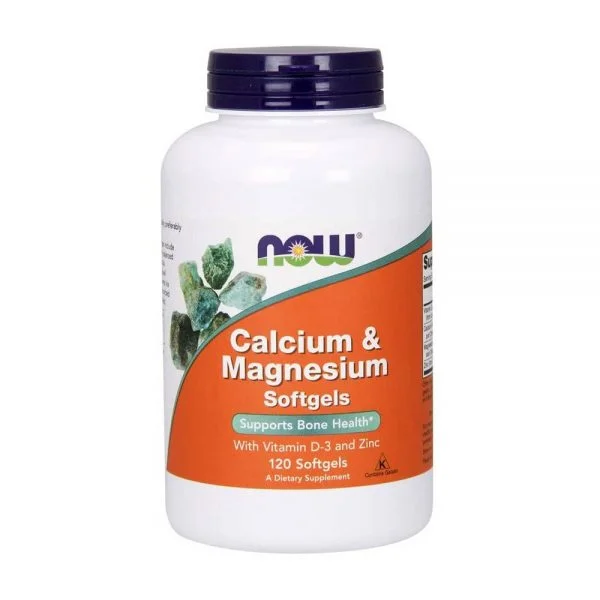 NOW Calcium & Magnesium 120 softgels