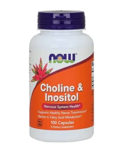 NOW Choline & Inositol 100 Capsules
