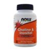 NOW Choline & Inositol 100 Veg Capsules
