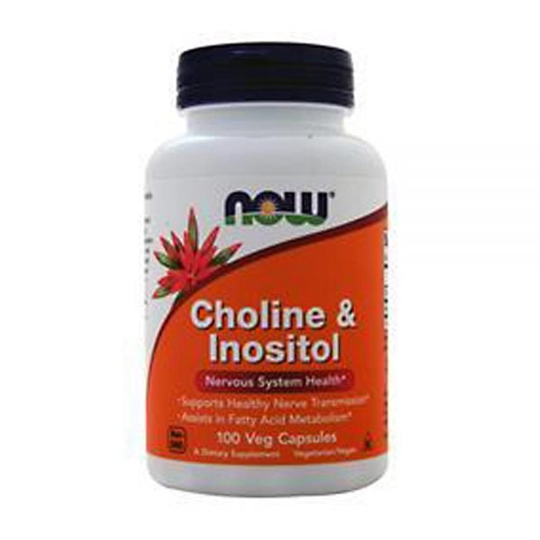 NOW Choline & Inositol 100 Veg Capsules