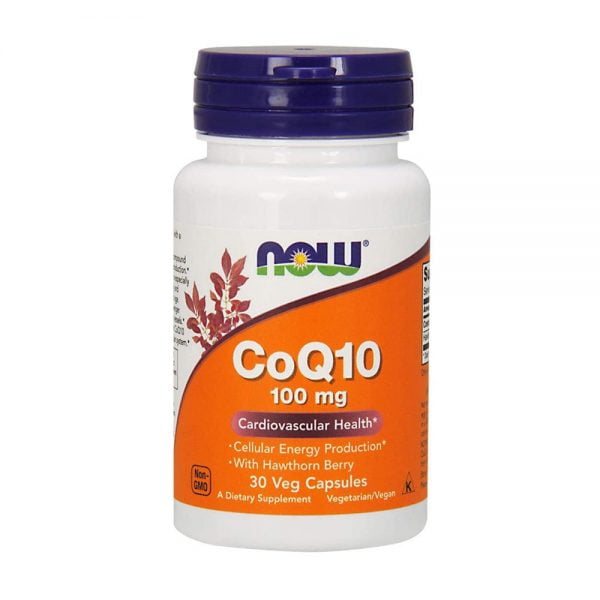 NOW Co Q10 100mg 30 Veg Capsules