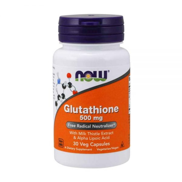 NOW Foods Glutathione 500mg 30 Capsules