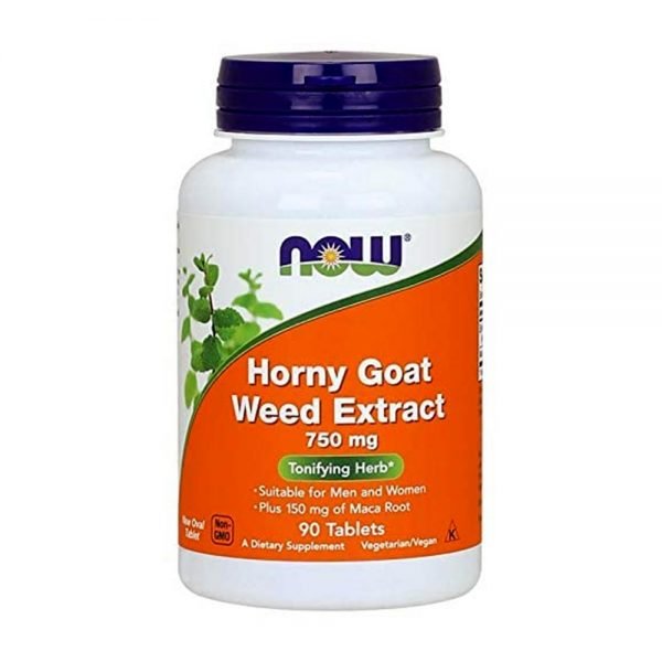 NOW Horny Goat Weed Extract 750 mg 90 Tablets