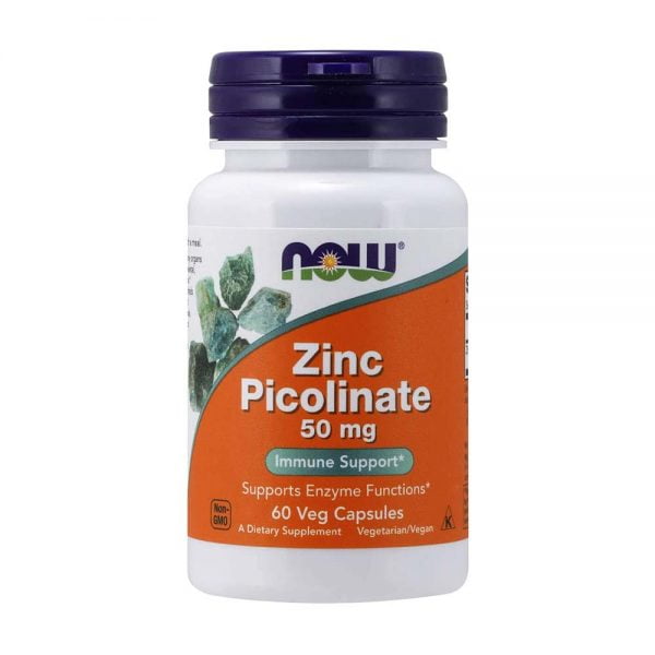 NOW Zinc Picolinate 50mg 60 Capsules