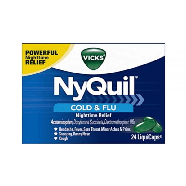 NyQuil Cold & Flu Nighttime Relief 24CT